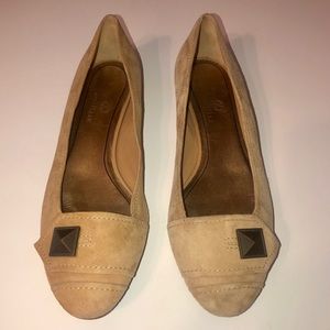 Tan Suede Cole Haan Flats
